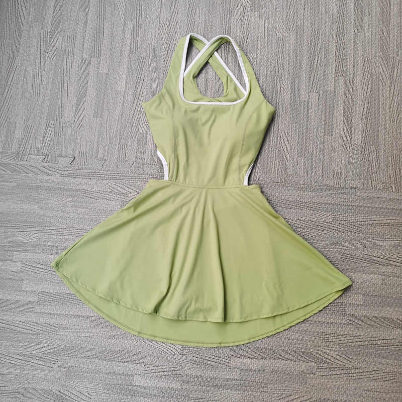 Backless Sports Fitness Clothing for Running, Tennis, Golf