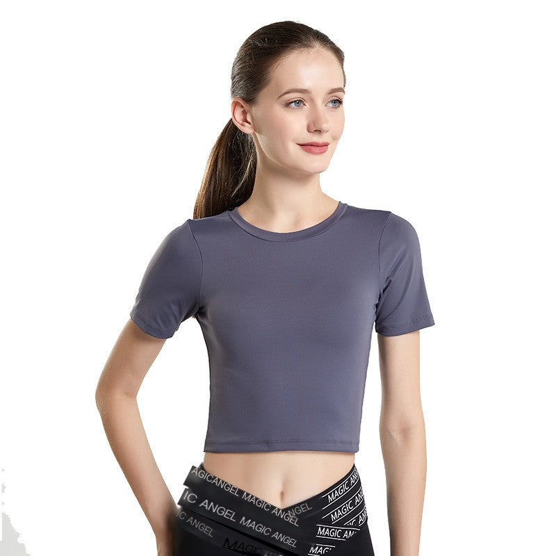 Women's Casual Yoga T-Shirt & Short Sports Tank Top