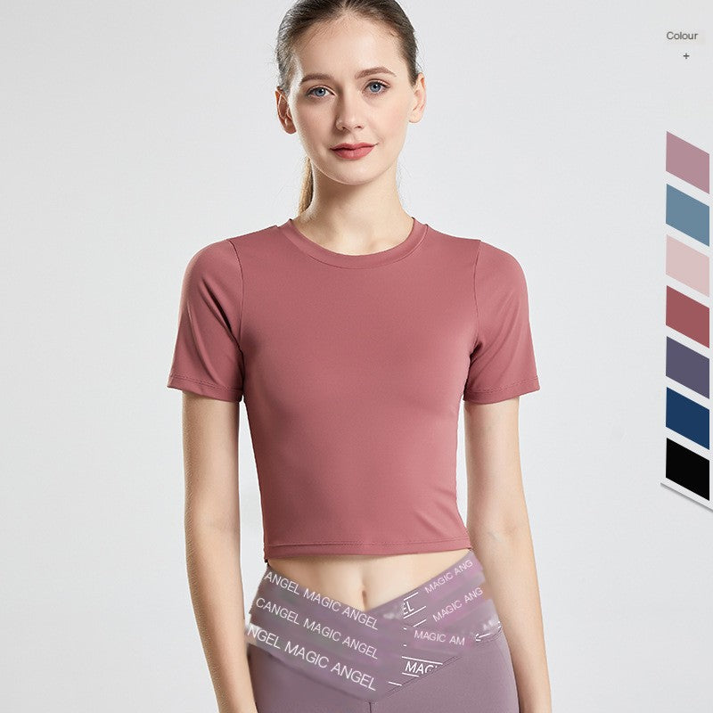 Women's Casual Yoga T-Shirt & Short Sports Tank Top